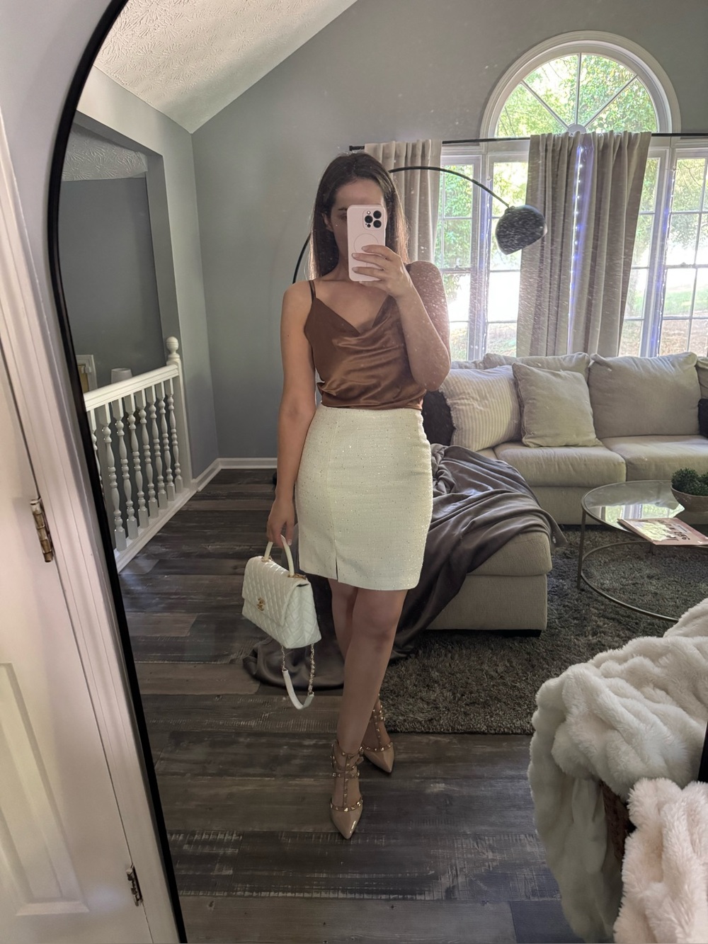 Tahari Bouclé Skirt